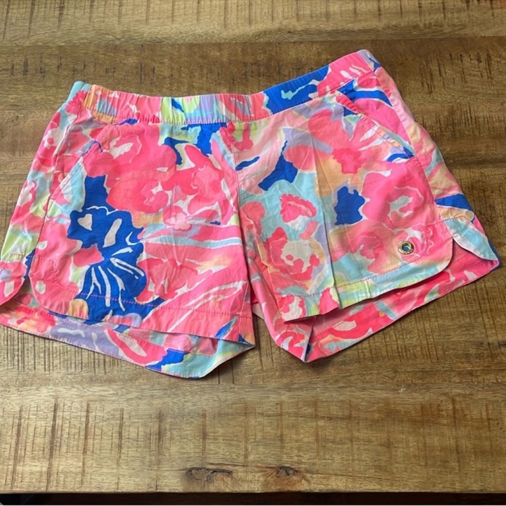Lilly Pulitzer Ocean View Board Shorts Pull On XS Cotton